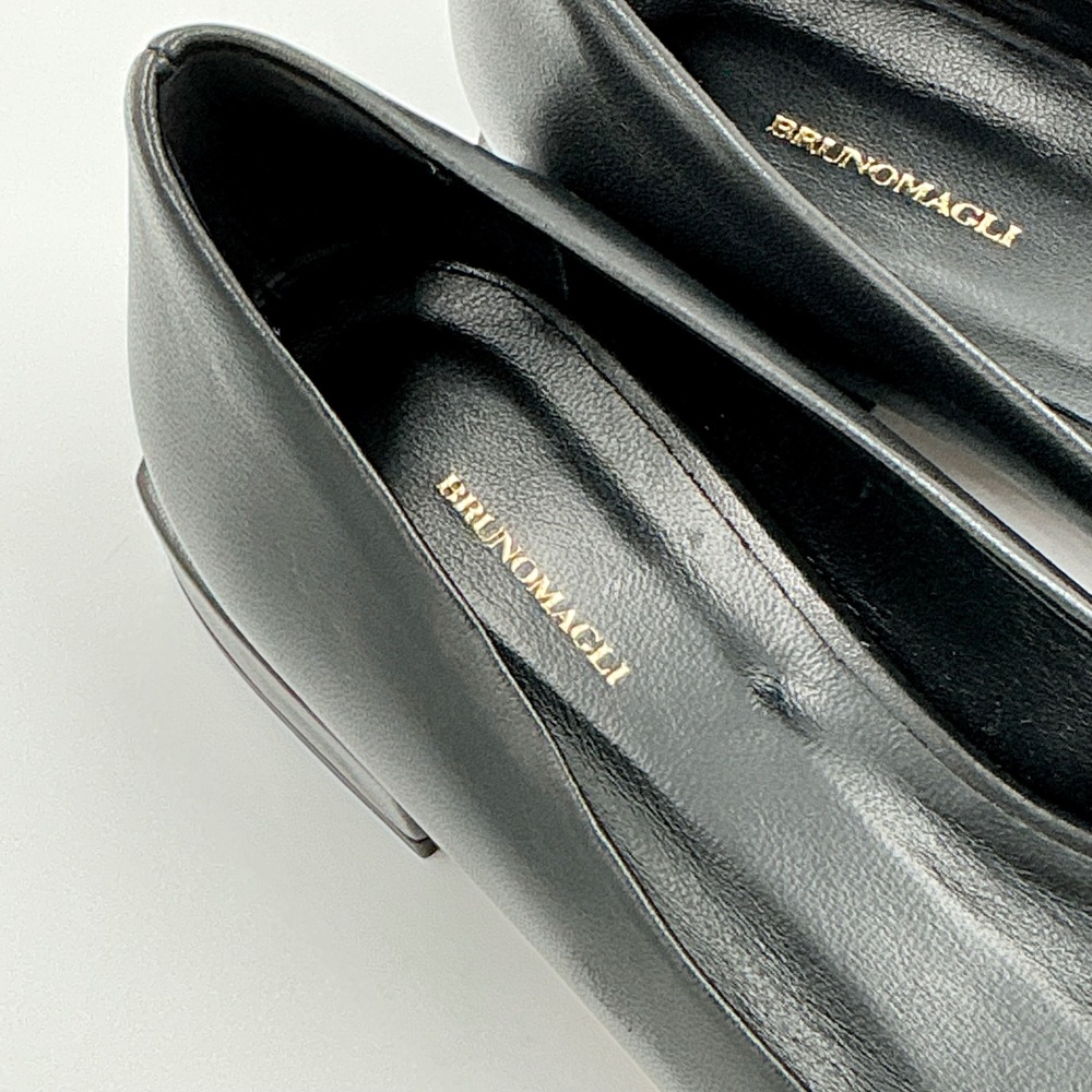 Bruno Magli Size 7.5 Black Leather Square Toe Bit Loafer Flats NEW Perla $350 - Picture 13 of 15